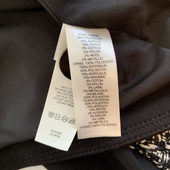 NWT Kenneth Cole Tweed & Ponte Jacket Blazer Sz 8 - Picture 6 of 8